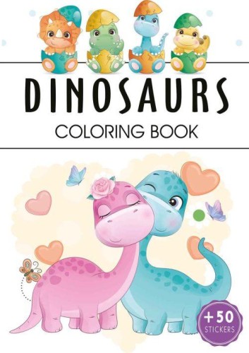 Dinosaurs. Kolorowanka, Opracowanie zbiorowe