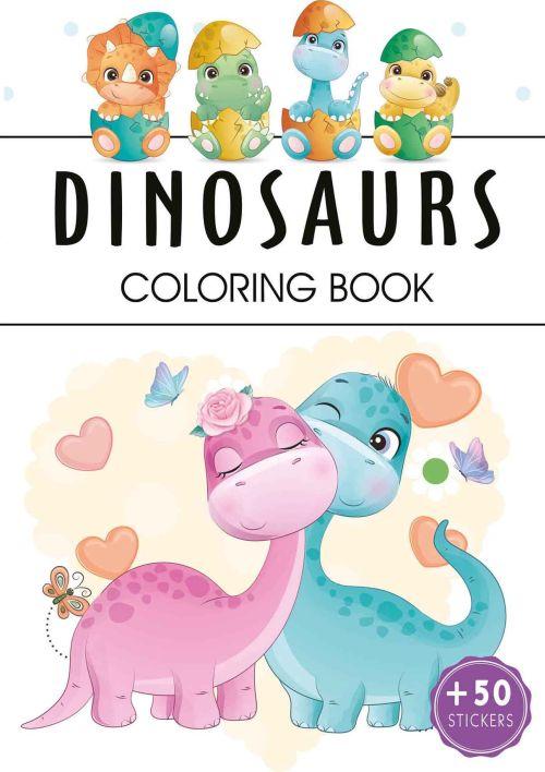 Dinosaurs. Kolorowanka, Opracowanie zbiorowe