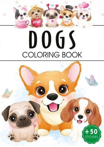 Dogs. Kolorowanka, Opracowanie zbiorowe