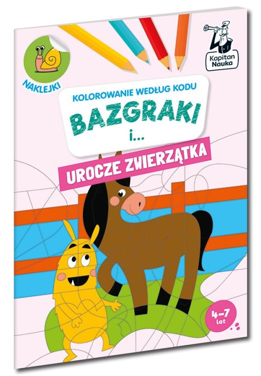 Bazgraki i urocze zwierzątka. Kolorowanie...