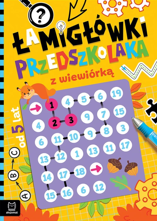 Łamigłówki przedszkolaka z wiewiórką