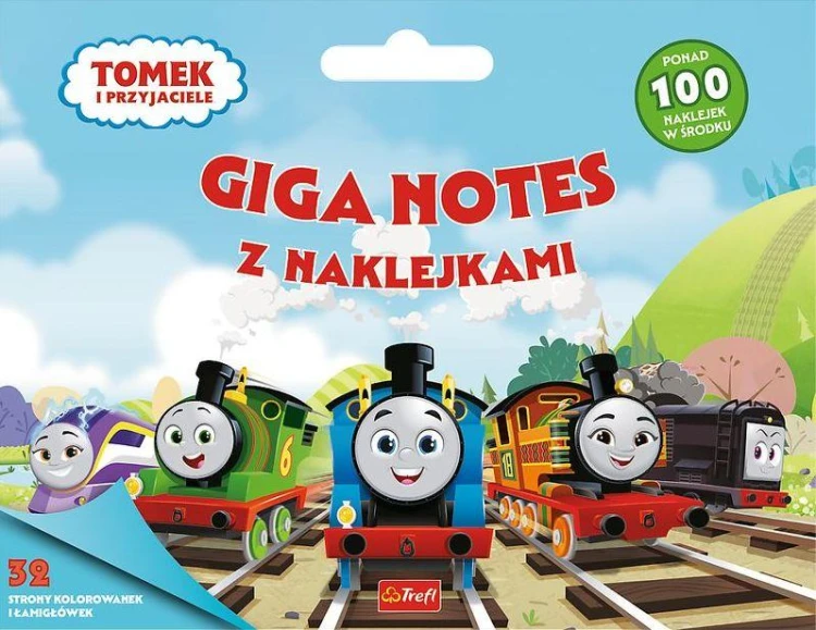 Tomek i Przyjaciele. Giga notes z naklejkami