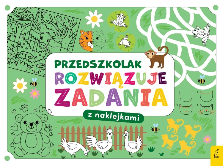 Przedszkolak rozwiązuje zadania. Zeszyt zielony