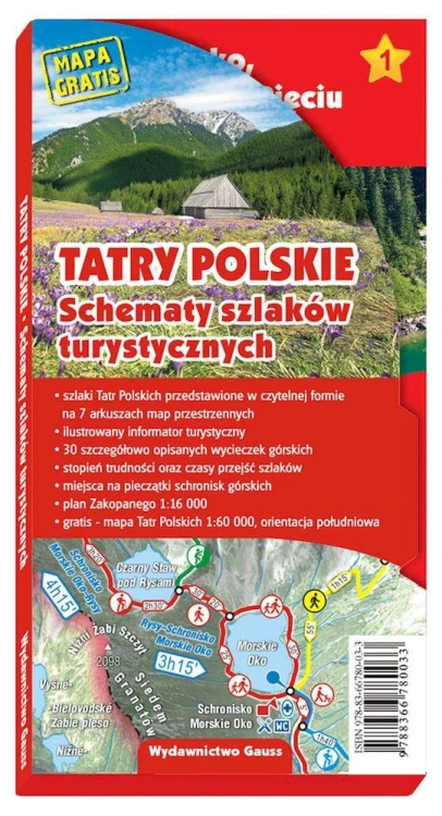 Tatry polskie. Schematy szlaków turystycznych...