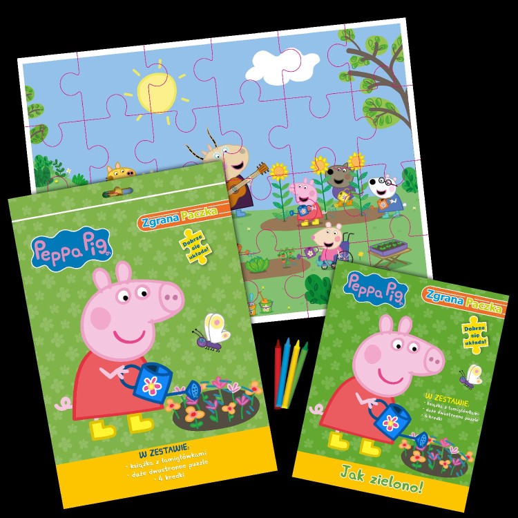 Peppa gra w zielone! Świnka Peppa. Zgrana paczka