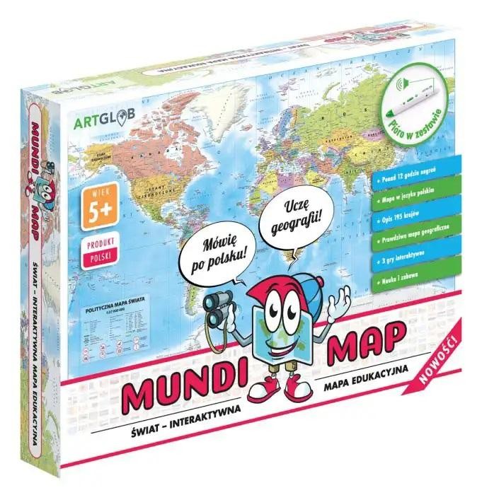 Interaktywna edukacyjna mapa świata dla dzieci...