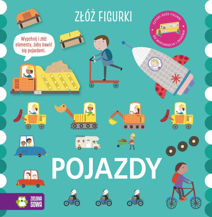 Pojazdy. Złóż figurki, Opracowanie zbiorowe