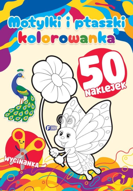 Motylki i ptaszki. Kolorowanka