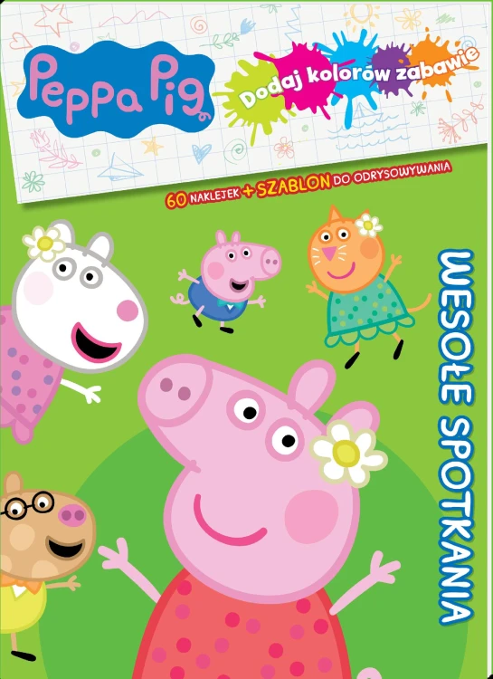 Kolorowe przygody. Świnka Peppa. Dodaj kolorów...