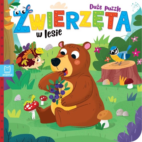 Zwierzęta w lesie. Duże puzzle, Bogusław Michalec