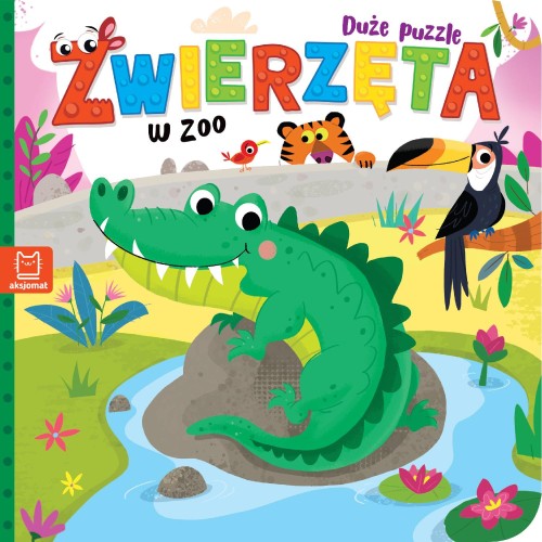 Zwierzęta w zoo. Duże puzzle, Bogusław Michalec