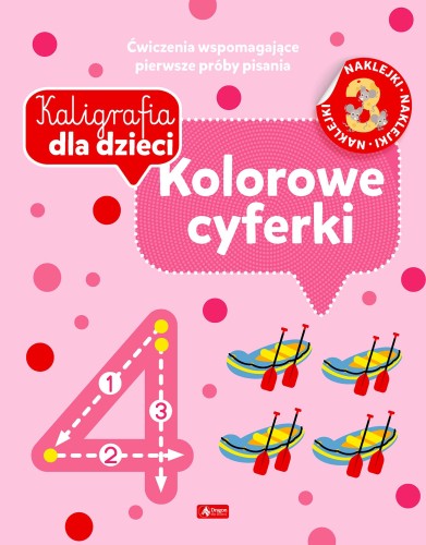 Kolorowe cyferki. Kaligrafia dla dzieci