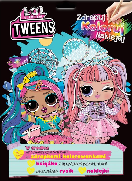 L.O.L. Surprise! Tweens. Zdrapuj, koloruj,...