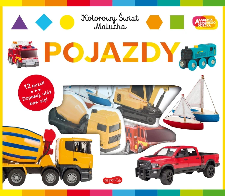 Pojazdy. Akademia mądrego dziecka. Kolorowy...