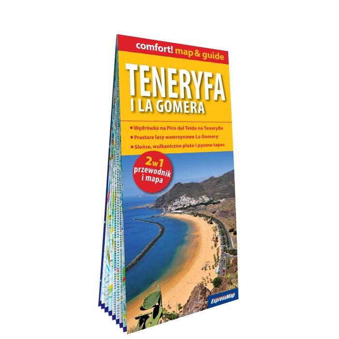 Teneryfa i La Gomera 2w1 przewodnik i mapa laminat