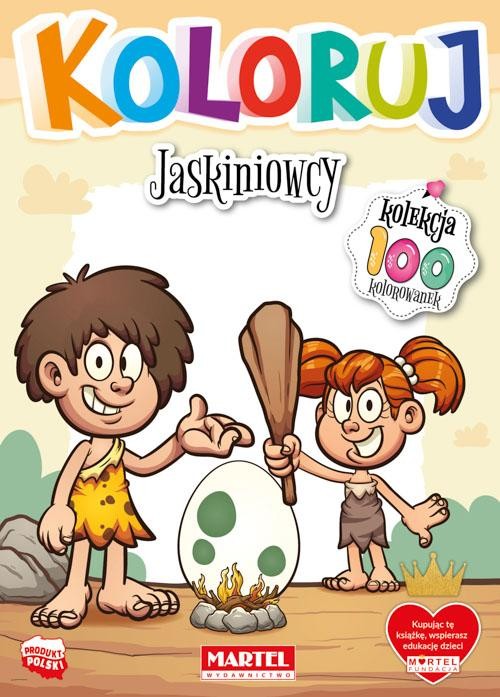 Jaskiniowcy. Koloruj, Opracowanie zbiorowe