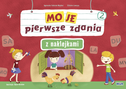Moje pierwsze zdania z naklejkami...