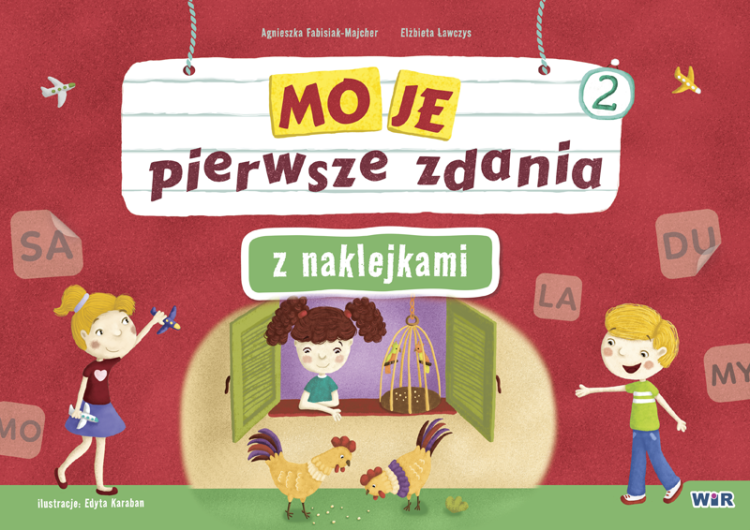 Moje pierwsze zdania z naklejkami...
