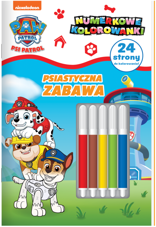 Psiastyczna zabawa. Psi Patrol. Numerkowe...