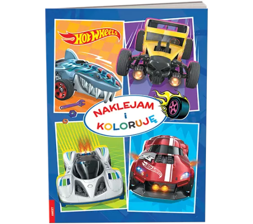 Hot Wheels Naklejam i koloruję NAK-1601