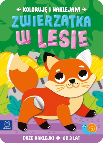 Zwierzątka w lesie. Duże naklejki od 3 lat....