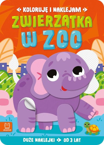 Zwierzątka w zoo. Duże naklejki od 3 lat....