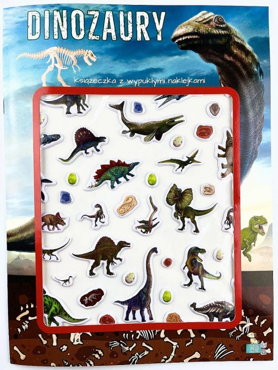 Dinozaury. Książeczka z wypukłymi naklejkami