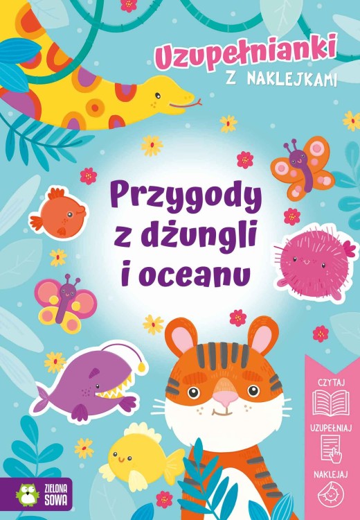 Przygody z dżungli i oceanu. Uzupełnianki z...