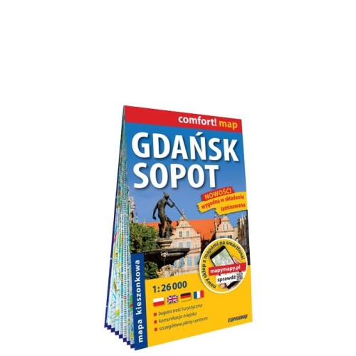 Gdańsk Sopot plan miasta 1:26 000 laminat midi...