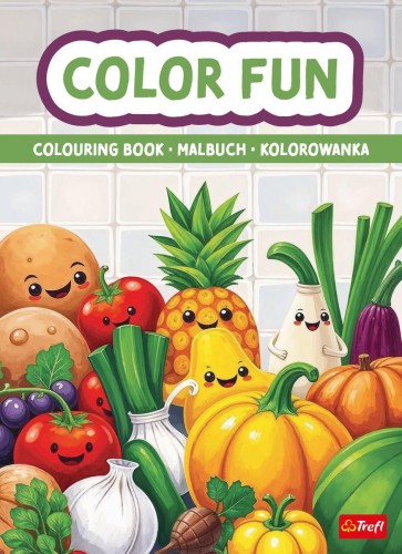 Owoce i warzywa. Kolorowanka. Malbuch....