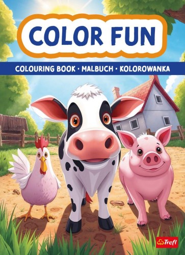 Zwierzęta na farmie. Kolorowanka. Malbuch....