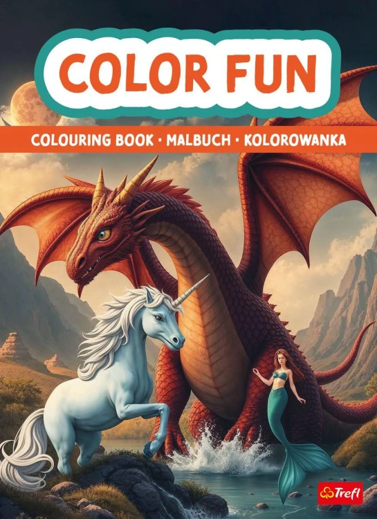 Świat fantasy. Kolorowanka. Malbuch. Colouring...