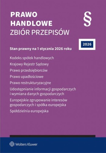 Prawo handlowe. Zbiór przepisów. 2026, .