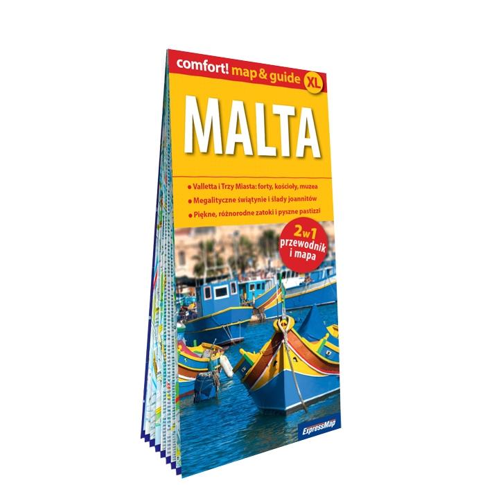 Malta laminowany map&guide XL 2w1 przewodnik i...