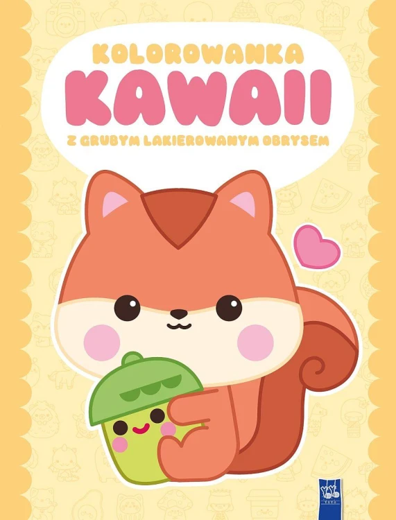 Kolorowanka Kawaii z grubym lakierowanym...
