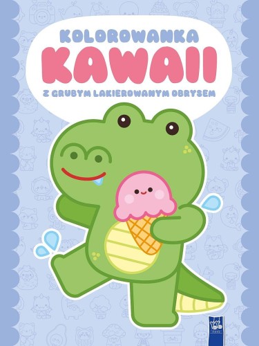Kolorowanka Kawaii z grubym lakierowanym...