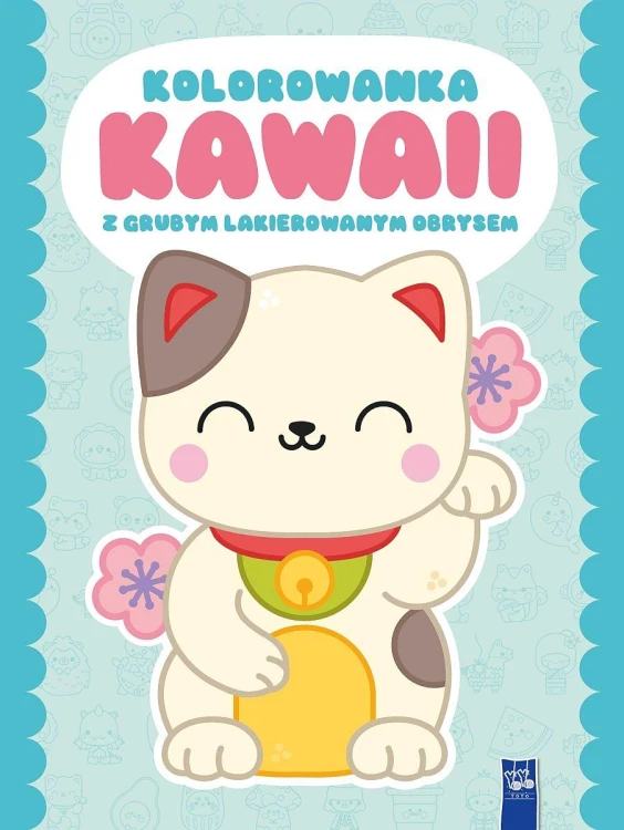 Kolorowanka Kawaii z grubym lakierowanym...