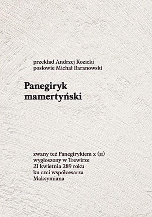 Panegiryk mamertyński, Mamertyn Senior