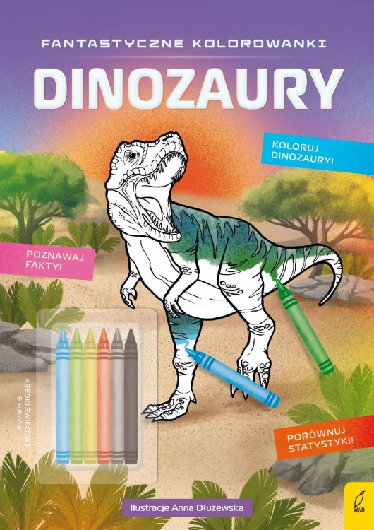 Dinozaury. Fantastyczne kolorowanki