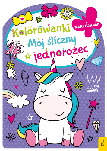 Mój śliczny jednorożec. Kolorowanka z wykrojnikiem