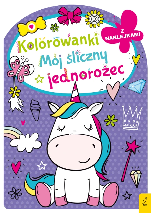 Mój śliczny jednorożec. Kolorowanka z wykrojnikiem