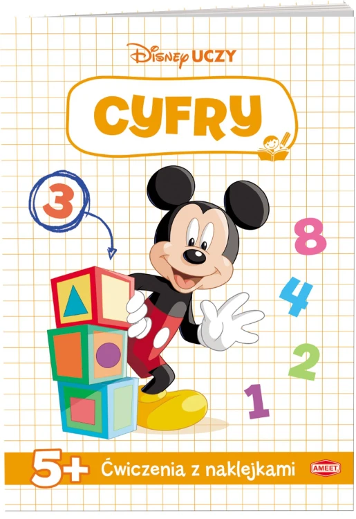 Disney uczy Miki Ćwiczenia z naklejkami cyfry...