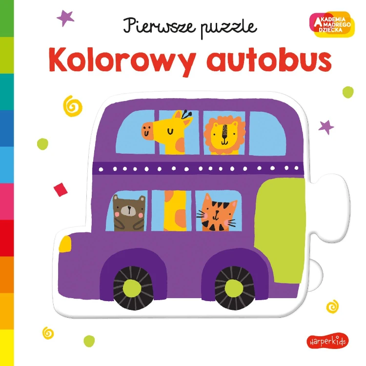 Kolorowy autobus. Akademia mądrego dziecka....