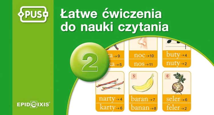 PUS Łatwe ćwiczenia do nauki czytania część 2