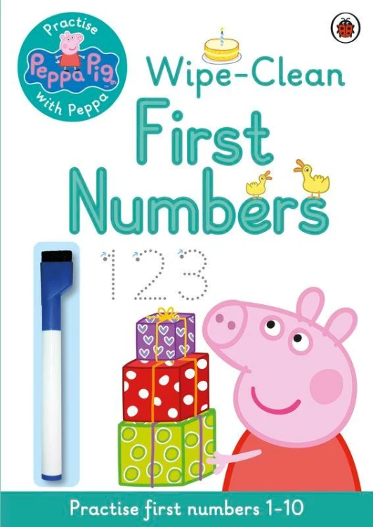 Wipe-Clean First Numbers. Peppa Pig wer. angielska