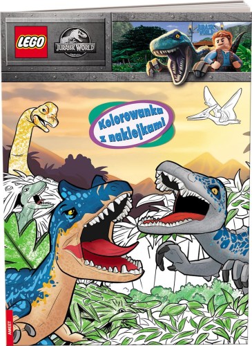LEGO jurassic world Kolorowanka z naklejkami...