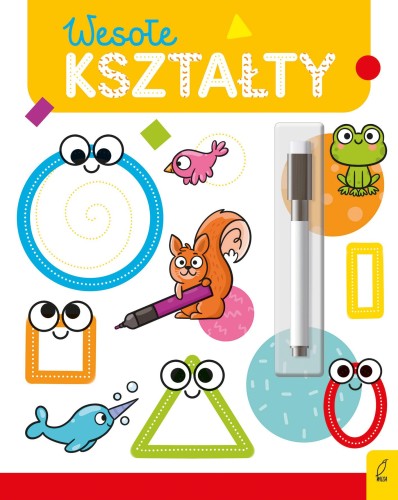 Wesołe kształty. Flamaster suchościeralny....