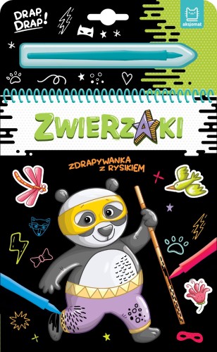 Zwierzaki. Zdrapywanka z rysikiem, Agata Kaczyńska