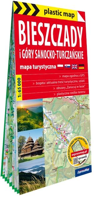 Bieszczady i Góry Sanocko-Turczańskie mapa...