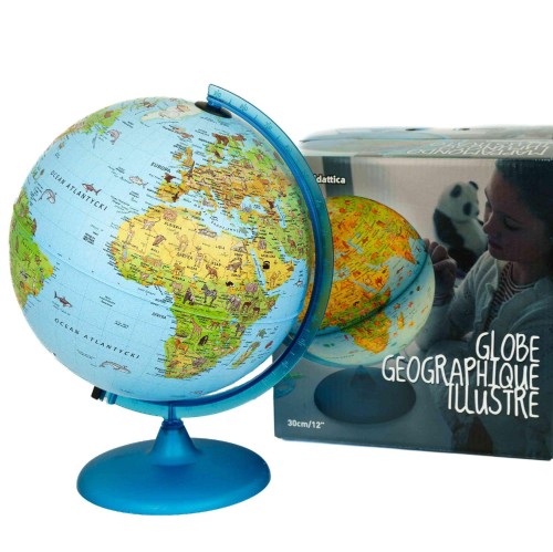 Globus Safari podświetlany ze zwierzętami  30cm
